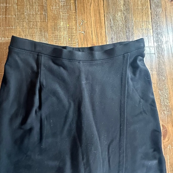 BETABRAND SKIRT WOMEN'S M PETITE BLACK WRAP MIDI - Picture 5 of 9